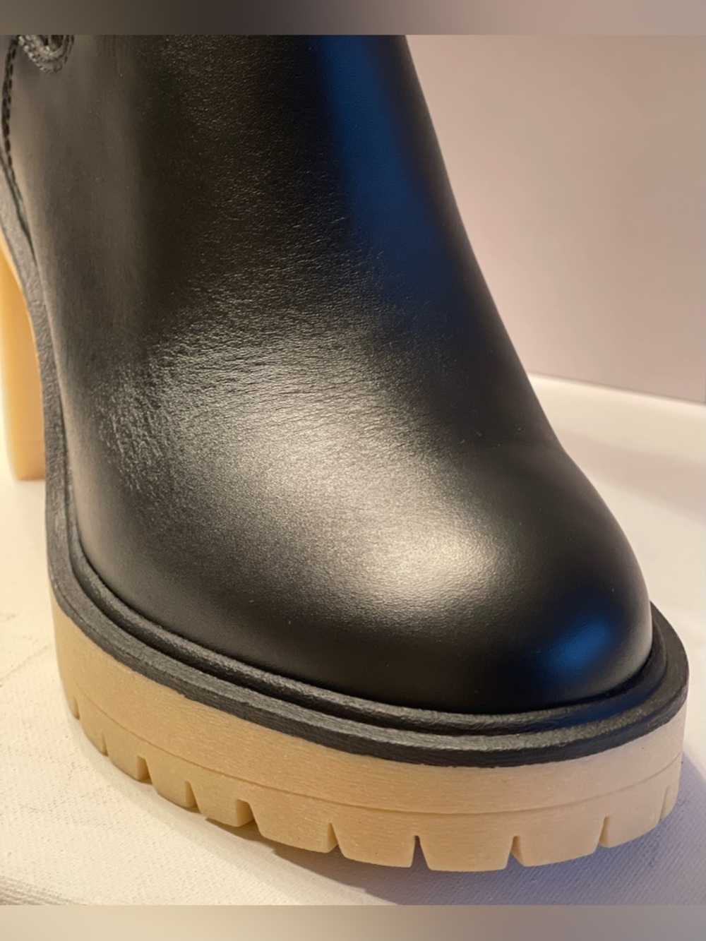 NIB DOLCE VITA CASTER H20 WATERPROOF BLACK LEATHER WOMENS SIZE 9.5 - Picture 5 of 12
